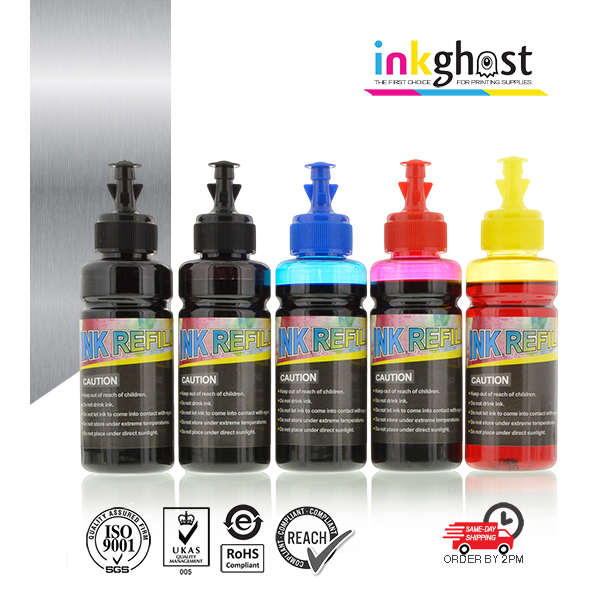 Inkghost 100ml refill ink set for Epson printer Carts Expression Premium XP-510